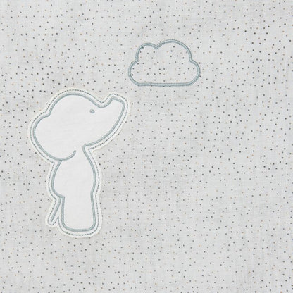 Nattou Couverture pour berceau ou parc Axel & Luna vert clair/blanc