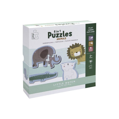 Little Dutch Puzzel 6-in-1 Dierentuin