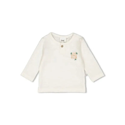 Feetje t-shirt lange mouw The Chill Club m 74 Offwhite Jongens