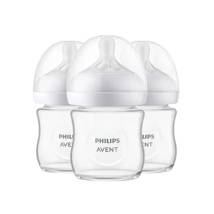 Philips AVENT Glazen zuigfles Natural Response transparant 120 ml - 3 stuks