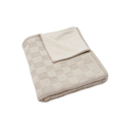 Jollein Deken voor bed Box Knit Warm Sand/Velvet 100 x 150 cm