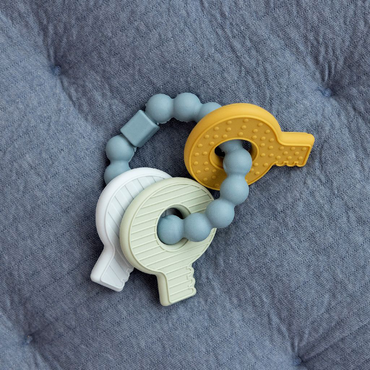 Little Dutch Jouet de dentition Porte-cles bleu
