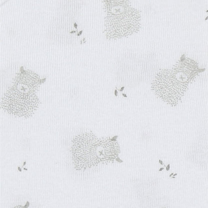 Noukie's Body cache-coeur coton bio Fluffy & Orso blanc - 2 pièces
