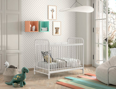 Jaxx Lit de bébé L 120 x Lg 60 cm Bronxx White