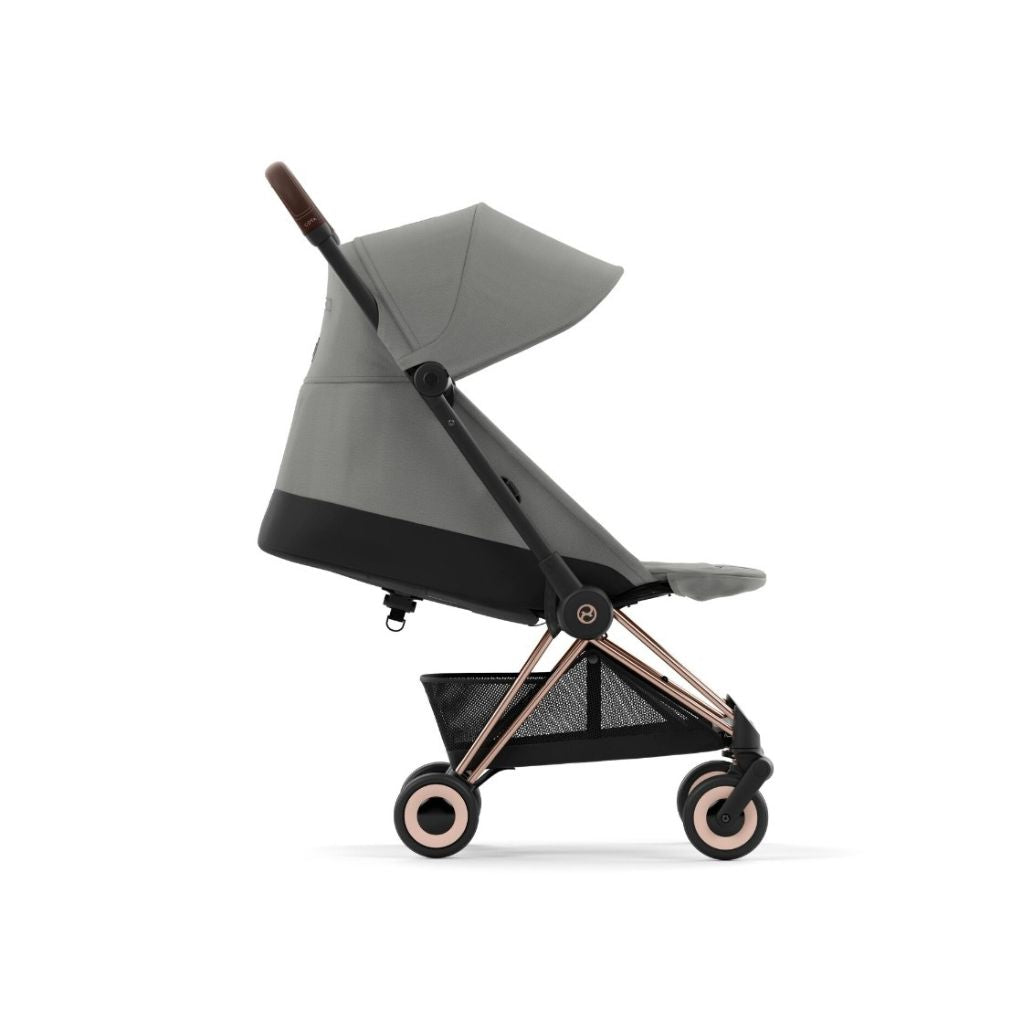 Cybex Poussette Coya Rosegold frame Mirage Grey