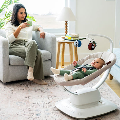 MamaRoo Schommelstoel met inlegkussen Charlie Sand
