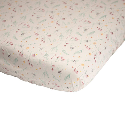 Dreambee Drap-housse pour lit Oscar Flowers 60 x 120 cm - 2 pièces