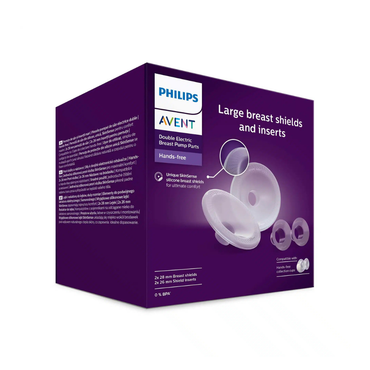 AVENT Hands-free Téterelles en silicone 28 mm & inserts 26 mm