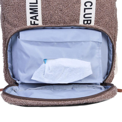 Childhome Sac à dos à langer Family Club Teddy Brun