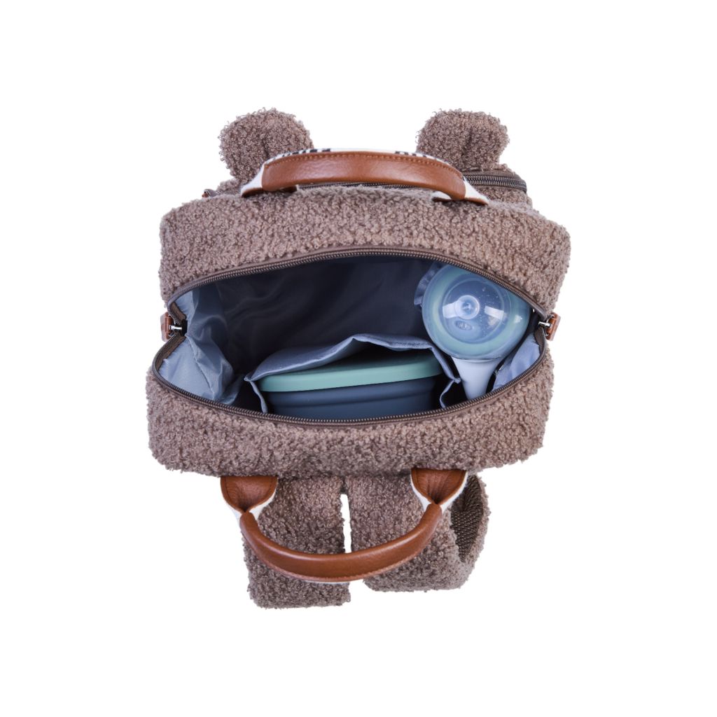 Childhome Sac à dos Mini Club Teddy Brun