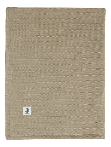 Jollein Couverture pour lit Pure Knit Velvet Biscuit