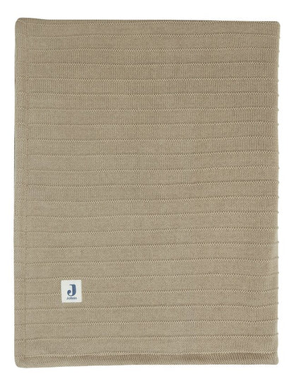 Jollein Couverture pour lit Pure Knit Velvet Biscuit
