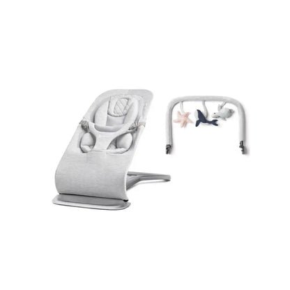 ERGObaby Relax + arceau de jeu Evolve Light Grey