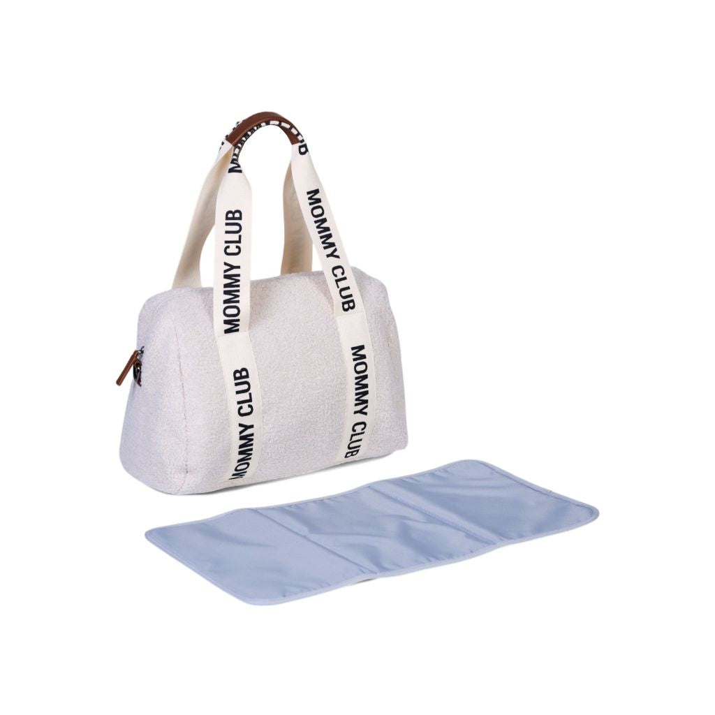 Childhome Verzorgingstas Mommy Club Signature Teddy Ecru