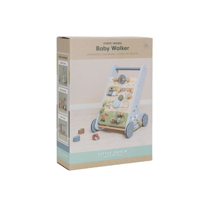 Little Dutch Houten loopwagen Forest Friends blauw