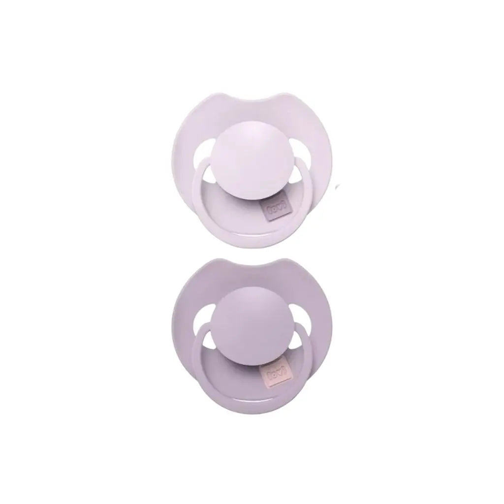 Difrax Sucette 6-18 mois LOVI Dynamic Prime Lilac/Violet - 2 pièces