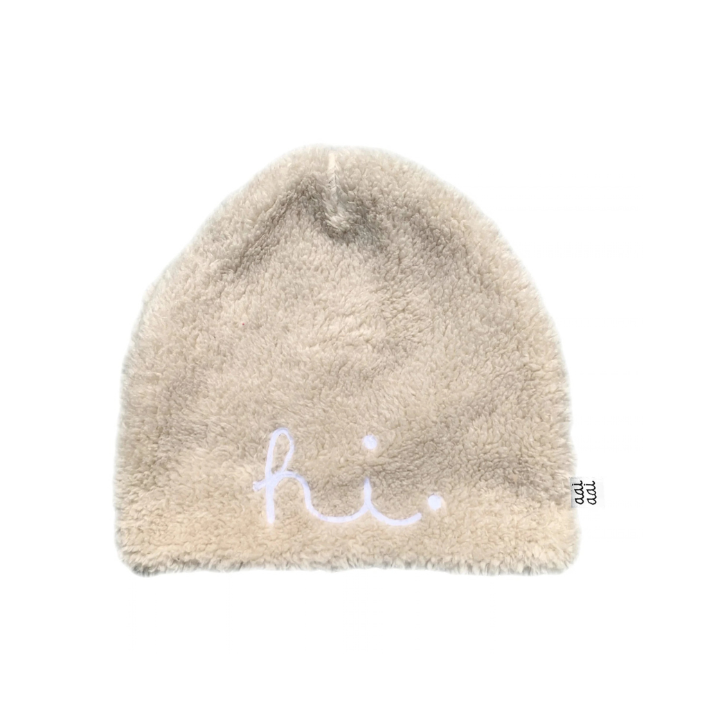 AAI AAI Muts HI beanie, teddy-tricot voering, m 0-3m, cream,