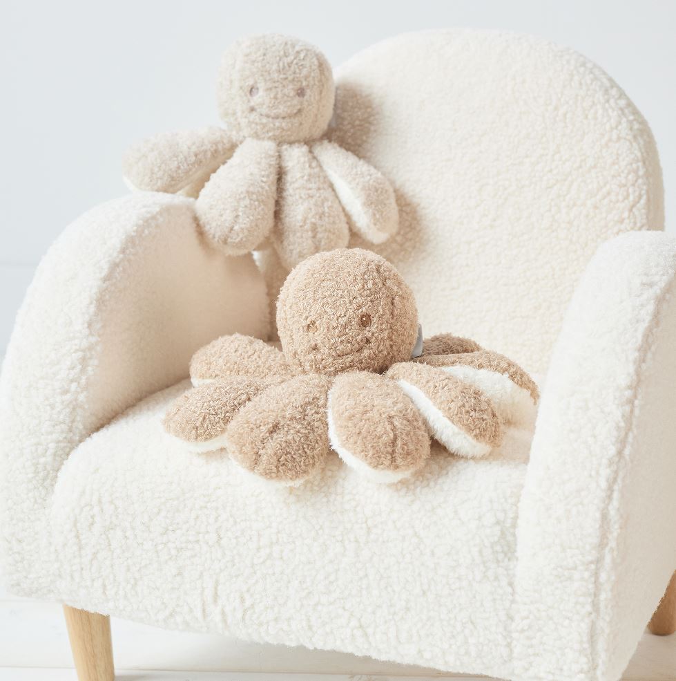 Nattou Peluche Octopus 20 cm Caramel