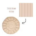 Stripes brown organic babymat
