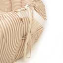 Stripes brown organic babymat