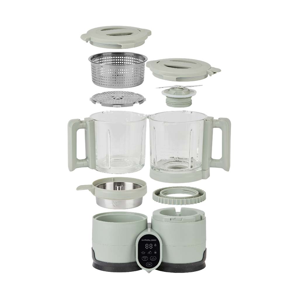 Stoomkoker-mixer nutribaby celadon green