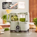 Stoomkoker-mixer nutribaby celadon green