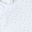 Noukie's Slabbetje met mouwen Bali, Moka & Snow Romance wit
