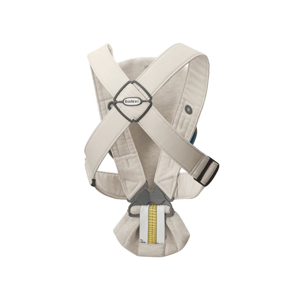 BabyBjörn Buikdrager Mini 3D Jersey light beige
