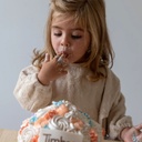 Timboo Slabbetje met mouwen Frosted Almond
