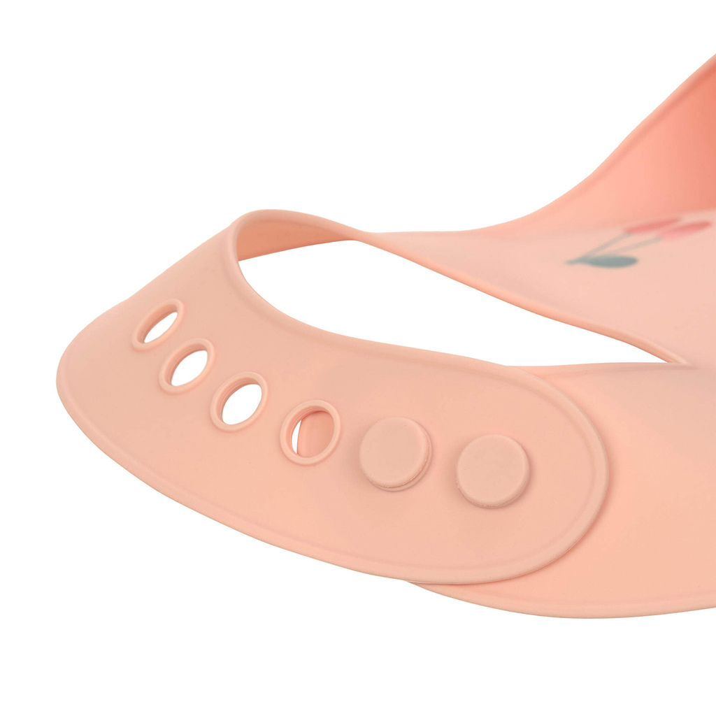 Lässig Bavoir en silicone Happy Fruits Cherry Rosé