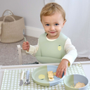 Lässig Bavoir en silicone Happy Fruits Lemon Olive