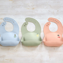 Lässig Bavoir en silicone Happy Fruits Lemon Olive