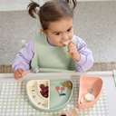 Lässig Bavoir en silicone Happy Fruits Lemon Olive