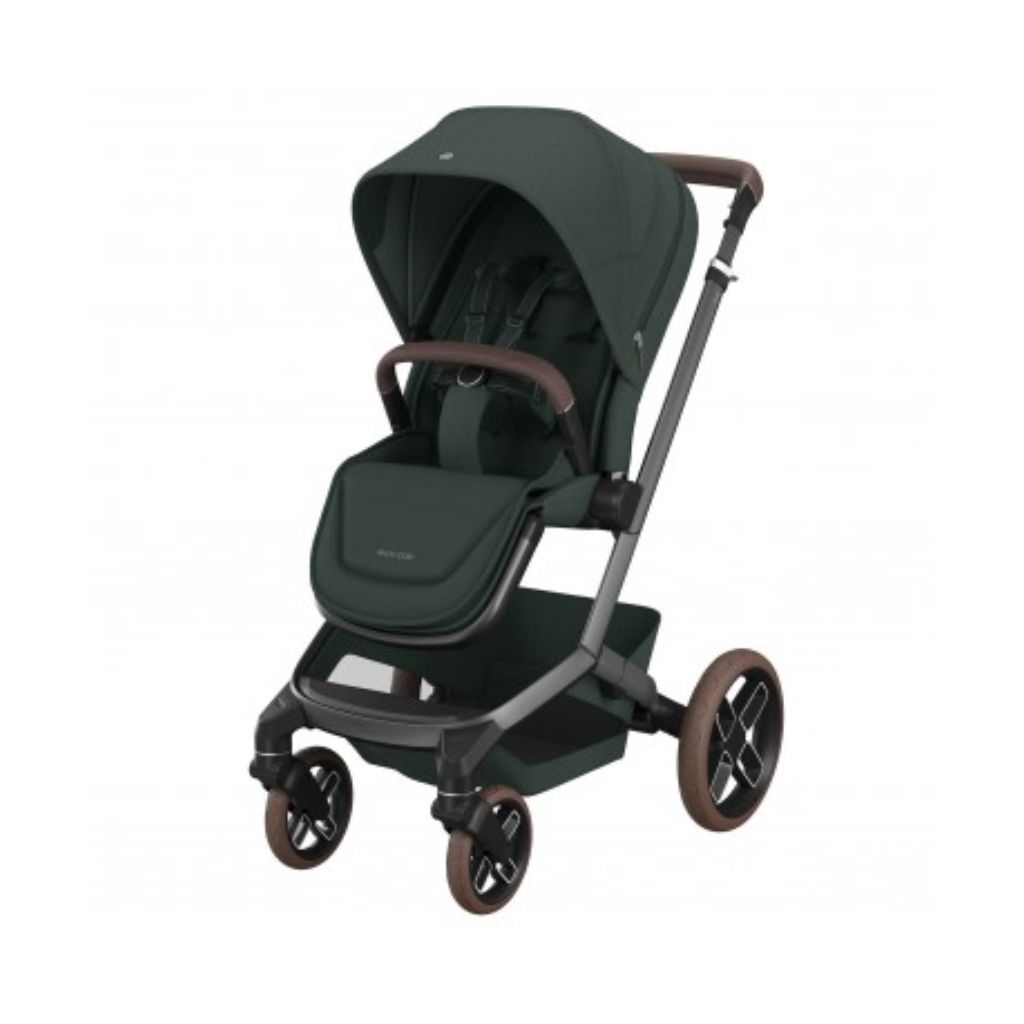 INFO+ VKS FAME kinderwagen TWILLIC GREEN + draagmand