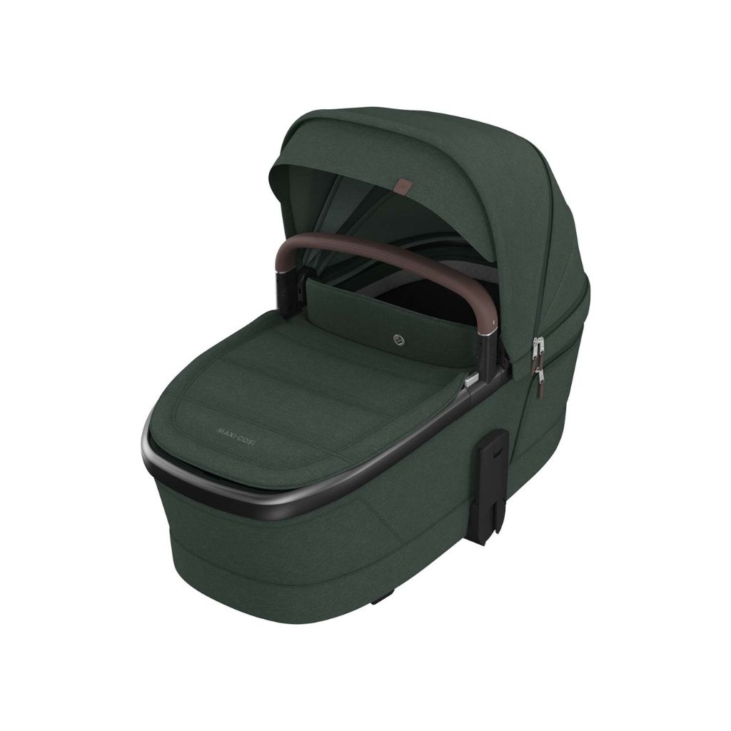 INFO+ VKS FAME kinderwagen TWILLIC GREEN + draagmand