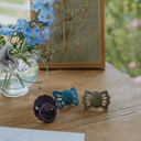 FRIGG Sucette + 0 mois Butterfly silicone Ocean view/Sage - 2 pièces
