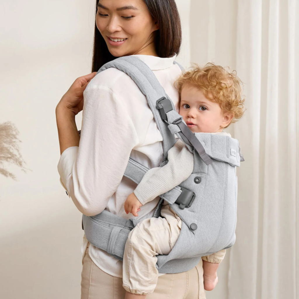 BabyBjörn Porte-bébé ventral Harmony tissé gris clair