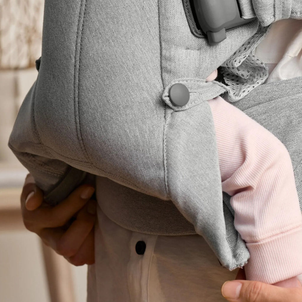 BabyBjörn Porte-bébé ventral Harmony tissé gris clair