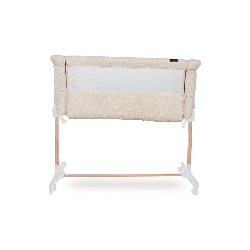 Quax Co-sleeper Side-by-Side Sheep hout  incl matras 50x84cm afnb bekleding