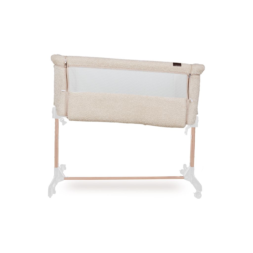 Quax Co-sleeper Side-by-Side Sheep hout  incl matras 50x84cm afnb bekleding