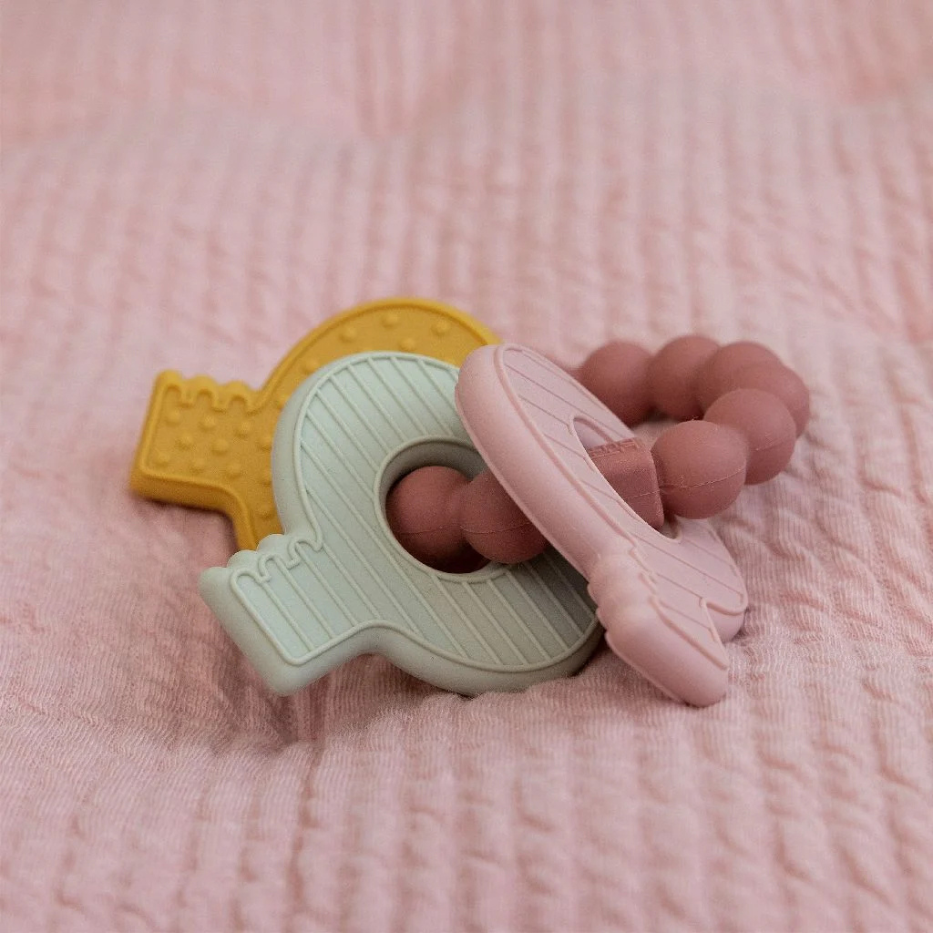 Little Dutch Jouet de dentition Porte-clés rose