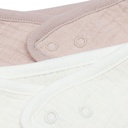 Jollein Bandana slab Wild Rose, Oatmeal - 2 stuks