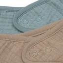 Jollein Bandana slab Sea Green/Biscuit- 2 stuks