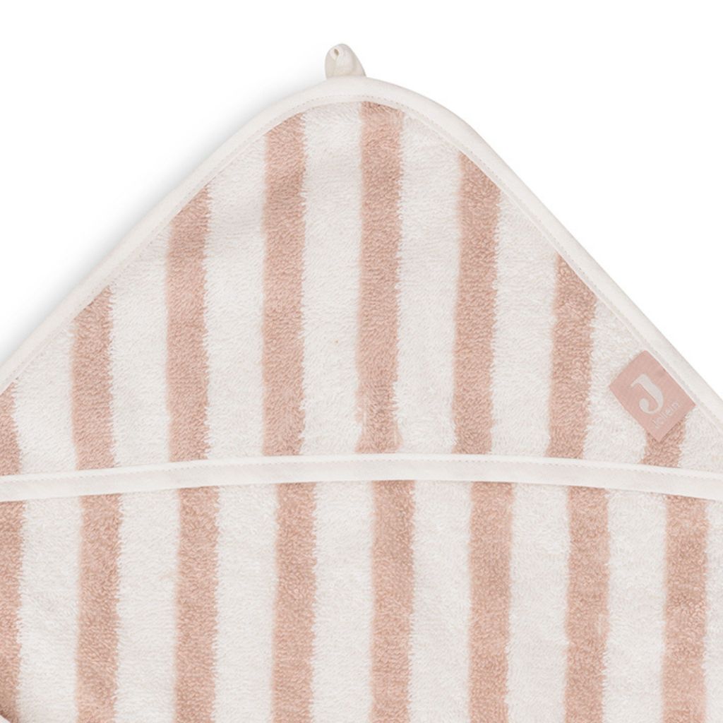 Jollein Cape de bain Stripe Terry Wildrose Lg 75 x L 75 cm