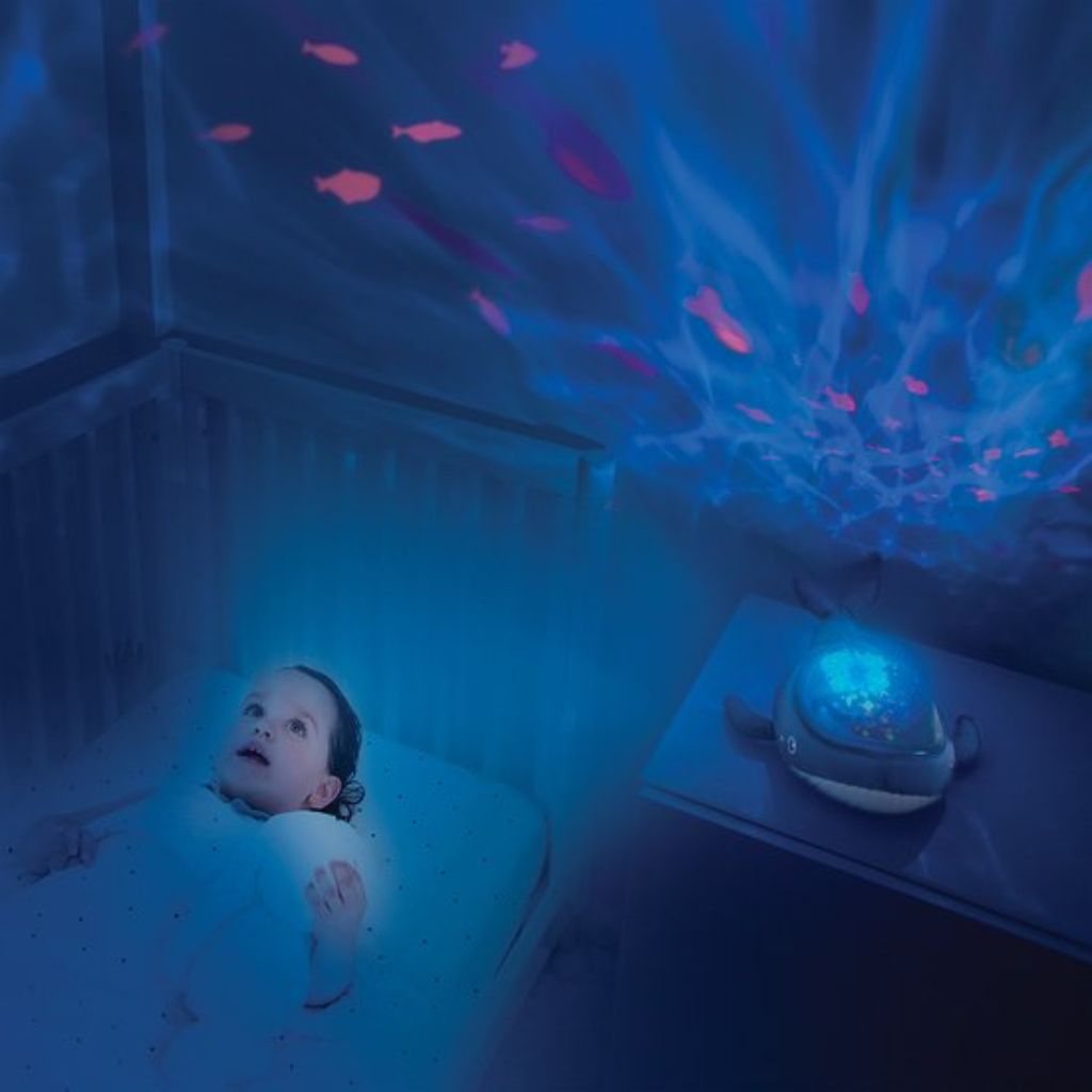 Pabobo Nachtlampje/projector Walvis Aqua Dream