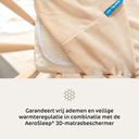 AeroSleep Drap-housse pour parc Evolution Premium blanc Lg 75 x L 95 cm