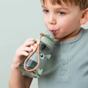 Done By Deer Drinkfles met rietje Playground groen 280 ml