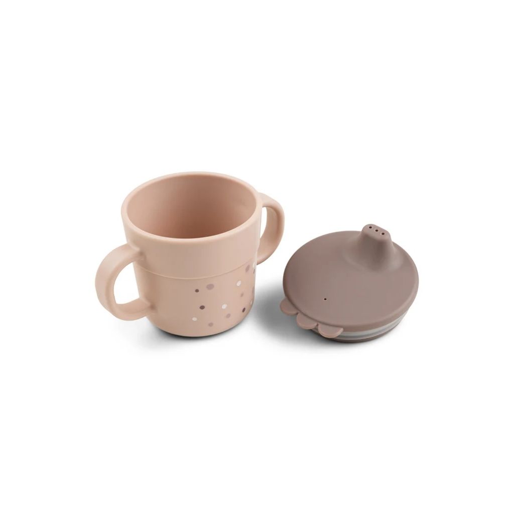 Done by Deer Drinkbeker met handvatten Happy Dots Powder