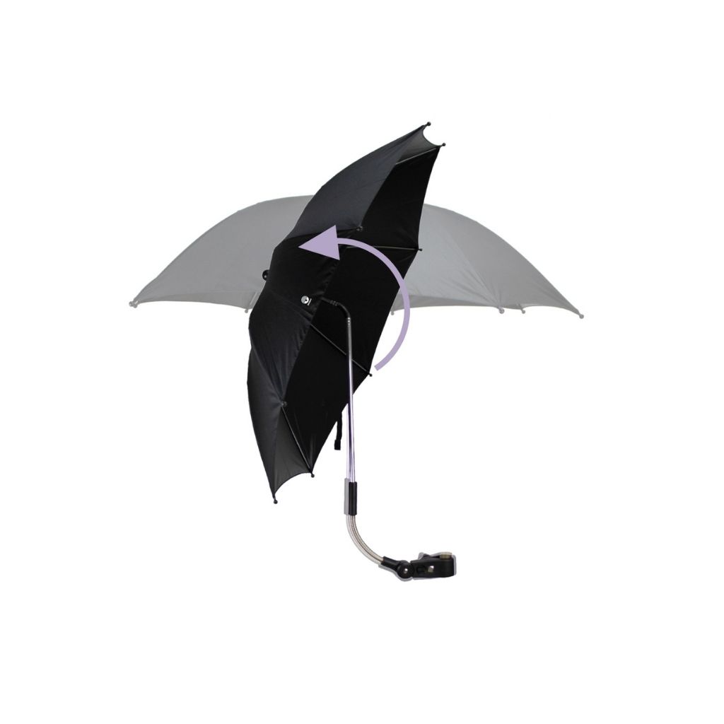 Dooky Parasol Romantic Leaves zwart