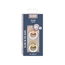 Bibs Sucette + 18 mois Glow in the dark Blush/Vanilla - 2 pièces